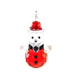 Ganz Christmas Santa Ornament, Acrylic, 2 Inches Width, 3 Inches Length, Multicolor
