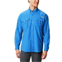 Columbia Men's Pfg Bahama Ii Long Sleeve Shirt, Dark Pool, Medium