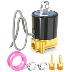 TAILONZ PNEUMATIC 1/4 Inch NPT AC110V Brass Electric Solenoid Valve 2W025-08 Normally Closed Water, Air, Diesel