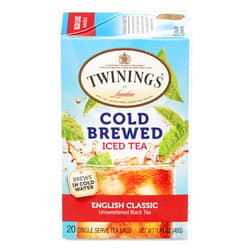 Twinings English Classic Cold Brewed Tea Bags, 20 ct