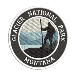 Appalachian Spirit Glacier National Park, Montana Mountain Hiker Embroidered Premium Patch DIY Iron-on or Sew-on Decorative Badge Emblem Vacation Souvenir Travel Gear Clothes Appliques Wildlife Explore Nature