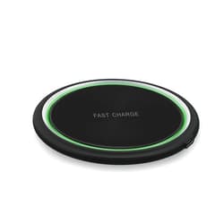 AiGMY 15W Fast Wireless Charger for iPhone 13 13pro 12 Pro Max Mini Magic Samsung Huawei Mobile Phones and TWS Bluetooth headsets Comply with FCC QI RoHS CE Certification (Black)
