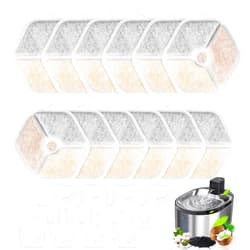 KTNAid 12+12 Filter & Sponges for Smartoo 152oz/4.5L Wireless Cat Water Fountain, Quadruple Filtration Cat Fountain Filter Replacement for Smartoo Replacement Filters
