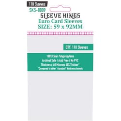Sleeve Kings Euro Card Sleeves (59 x 92mm) 110 pzs