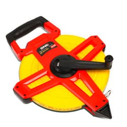 DNA Motoring TOOLS-00042 Contractor-Grade Open Reel Fiberglass Measuring Tape, Distance Measurement Tool Kit, [1] 1/2