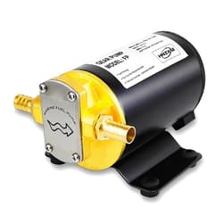 HNZXIB Electric Oil Transfer Pump 24V Fuel Transfer Pump,Diesel Self Priming Pump 12L/min Electric Scavenge Oil Extractor Suitable for Diesel, Kerosene, Oil Change Pump Extractor (24V)