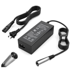 DMKAOLLK 24V 2A 3-Pin XLR Electric Scooter Battery Charger for Pride Mobility Scooter,Go-Go Elite Traveller, 4 Wheel Mobility, ShopRider, Jazzy Power Chair, Ezip Mountain Traillz, Drive Medical