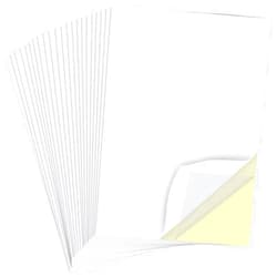 Birllaid 22 Sheets Clear Double Sided Adhesive Tape Sheets for Craft,Sticky Tumbler Tape Wide Large Double Sided Tape Sheets for DIY Art,Craft,Home Decorative Tape