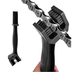 Ziciner Motorcycle Bicycle Chain Brush, Chain & Wheel Cleaning Tool, Crankset Chain & Gears Cleaner, Bicycle Chain Washer for Mountain Bike Motorcycle Chain (Black)