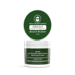 Oak City Beard Company - Grizzly - 4 Ounce - Beard Butter - Beard Conditioner - Sandalwood - Clove - Cedarwood - Citrus