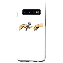 Creation of Adam Michelangelo Presenter Host Galaxy S10 Creation of Adam Michelangelo Microphone Moderator Art Case