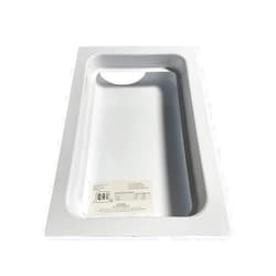 Solid Source HVAC DBX1000M Metal Dryer Vent Box With Snap on Trim Ring | Dryer Box | Recessed Dryer Vent Box | Dryer Vent | Up or Down venting & More | 2x6