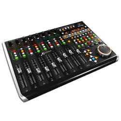 Behringer X-TOUCH Universal Control Surface with 9 Touch-Sensitive Motor Faders, LCD Scribble Strips and Ethernet/USB/MIDI Interface