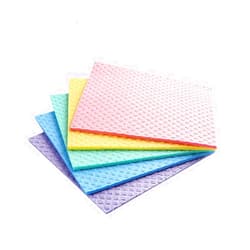 Sold_By_Cheapnwork Reusable Cleaning Cellulose Sponge Cloths Absorbent Wipes Clean Kitchen Car Dish Eco-Friendly Dishcloth Hand Towel Auto - 2pack (10pcs) - Vacuum