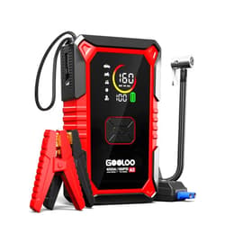 GOOLOO A5 Jump Starter with Air Compressor, 4000A Car Battery Jump Starter (All Gas/10.0L Diesel) with 160PSI Tire Inflator Auto-Off, 45W Output Power Bank, 12V Jump Box Car Jumper Starter Portable