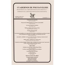 Juan Vives Rocabert,Miguel Kolteniuk,Félix Velasco Alva,Margarita Szlak de Cederbojm,Simone Kazan,Dolores Montilla Bravo,Aurora Romano Mussali,María Fernanda García Rojas Alarcón,Teresa Lartigue Becerra,Rosa María Dupont CUADERNOS DE PSICOANÁLISIS, enero-junio de 2016, VOLUMEN XLIX, números 1 y 2 (Spanish Edition)