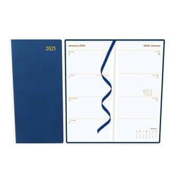 Letts of London Signature 2025 Weekly/Monthly Planner, 12 Months, January to December, Bonded Leather, Slim Size, 6.625