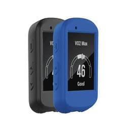 YIN SONG (2-Pack Protective Cover Compatible with Garmin Edge 530 Silicone Case (Black+Blue)