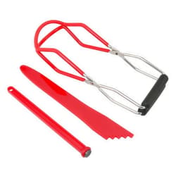 BAIRONG 3pcs Canning Kit - Canning Jar Lifter Tongs, Canning Bubble Popper Bubble Remover and Canning Lid Lifter Magnetic Lid Lifter for Canning Tools