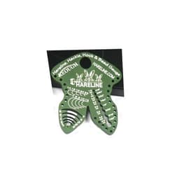 Hareline Dubbin Hareline Hackle, Hook & Bead Gauge- Andodized Olive