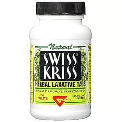Swiss Kriss Herbal Laxative Tablets, 250 Count