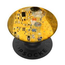 Gustav Klimt Art Nouveau Symbolism The Kiss The Kiss Gustav Klimt Art Nouveau Symbolism Painting PopSockets Standard PopGrip