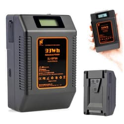 VILTROX V Mount Battery, 99Wh 14.8V Mini V-Lock Battery with D-TAP Type-A Type-C OLED Screen for Broadcast Video Camcorder, Camera, Monitor, Filmmaker