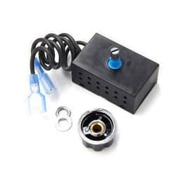 Hongso Fireplace Stove Blower Fan Variable Rheostat Speed On/Off Switch Ctrl with 2 Male Connectors, Fireplace Fan Speed Control