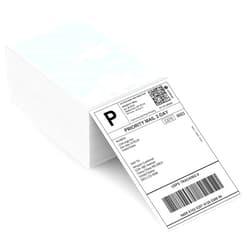 MUNBYN Thermal Direct Shipping Label (Pack of 500 4x6 Per Fanfold Labels) - Commercial Grade