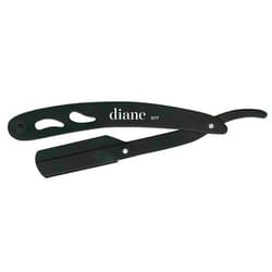 Diane Professional Straight Edge Shaving Razor, Black, 0.15 lb
