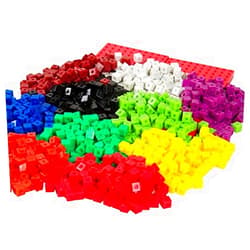 hand2mind Centimeter Unit Cubes Set with 4 Baseboards