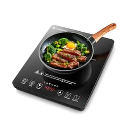 AMZCHEF Portable Induction Cooktop 20 Temperature & Power Levels, 1800W Induction Stove Burner with 6.8