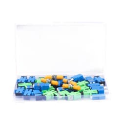 Duogalia Fiber Optic Couplers Kit for SC/UPC, SC/APC, ST, LC Cables, 5 Styles with 34pcs Fiber Optic Adapter Couplers for Single-Mode & Multi-Mode Patch Cords