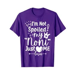 A Funny Family Reunion Friend Loves Me Not Spoiled I'm Not Spoiled My Noni Just Loves Me for Team Boys Matching T-Shirt