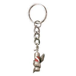 Unrealfind Quality Realistic Life-like Key Chain Moray Eel Scuba diving ocean (Moray Eel with Dive Flag Tank)