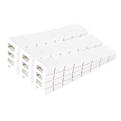ZZJMCH 12 Pack White Multi Purpose Furniture Plastic Shims for Leveling Extreme Weight Capacity Wedges Easy to Snap Cut-to-fit Size Leveler for Toilet Shims, Doors, Windows, Sheds, Table