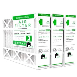EconoHome 16x25x4 AC Furnace Pleated Air Filter MERV 11 Replacement – Allergen Defense, 3 Pack, Fits Lennox (X6670), Honeywell (FC100A1029) filters. (Actual size: 15.94 x 24.86 x 4.36 Inches)