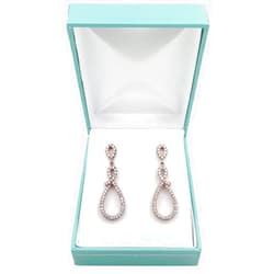 FlanicaUSA Deluxe Robin's Egg Blue Teal Jewelry Boxes for Necklace, Bracelet, Earrings and Watches (Pendant/Earring)