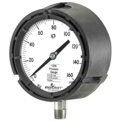 Ashcroft Pressure Gauge,0 to 160 psi,4-1/2In 451259SD04L160# - 1 Each