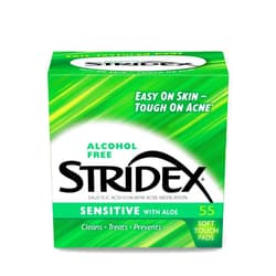 LDREAMAM Stridex Medicated Pads, Sensitive, 55 Count