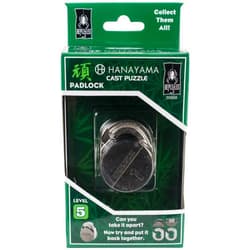 BePuzzled | Padlock Hanayama Metal Brainteaser Puzzle Mensa Rated Level 5, for Ages 12 and Up