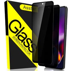 Asstar [2 Pack] Privacy Screen Protector for Moto G Stylus 5G 2024, 9H Hardness Tempered Glass Screen Protector for Moto G Stylus 5G 2024, Anti-Scratch Case Friendly Easy Install Bubble Free