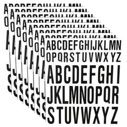 Gersoniel 8 Sheet Letter Stickers Alphabet Sticker Self Adhesive Letters Vinyl Letter Decals Stick on Letters for Poster Board Sign Craft Mailbox Wall Graduation Decor(Black, 1 Inch, 2 Inch)
