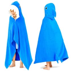 Joiedomi Shark Hooded Towel for Kids Soft 100% Cotton Bath Beach Towel 30