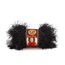 Lion Brand Yarn Lion Brand Fun Fur Yarn (153) Black