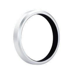 JJC AR-X100 Metal Lens Filter Adapter Ring for Fuji Fujifilm X100VI X100V X100F X100T X100S X100 Camera Attach 49mm UV ND CPL Filter & Fuji FLCP-49 Lens Cap, Replaces Fuji AR-X100 Adapter Ring, Silver