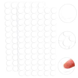 ADXCO 144 Pieces Transparent Putty Traceless Removable Sticky Putty Double-Sided Adhesive Round Putty Multipurpose Tape Nano Gel Mat for Wood, Glass, Ceramic, Metal, Plastic, Diameter 20 mm