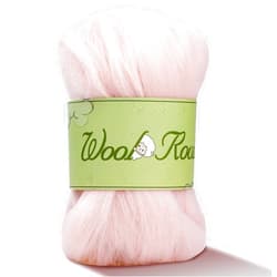 Mayboos Wool Roving Yarn, 1.76oz Colored Natural Wool Roving,Wool Felting Supplies Pure Wool Chunky Yarn Wool for Needle Felting, Wet Felting, handcrafts and Spinning (Pink Color)
