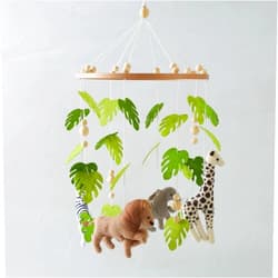 EERKEOD Baby Crib Mobile Baby Nursery Mobile Handmade Felt Forest Animal Mobile for Baby Boys and Girls Woodland Nursery Decor for Infant Bedroom Hanging Gender Neutral Baby Stuff