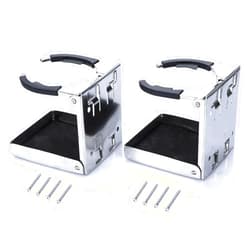 Marinebaby Stainless Steel Adjustable Folding Cup Drink Holders Marine/boat/caravan/car (Cup Holder (2pcs))